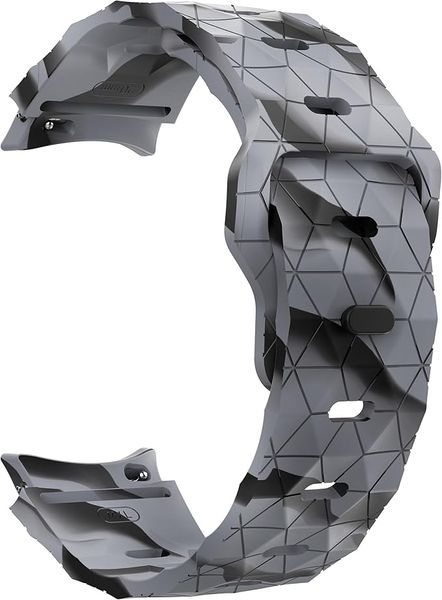 Compatible with Samsung Galaxy Watch5/6/7/7FE watch strap (black and gray)