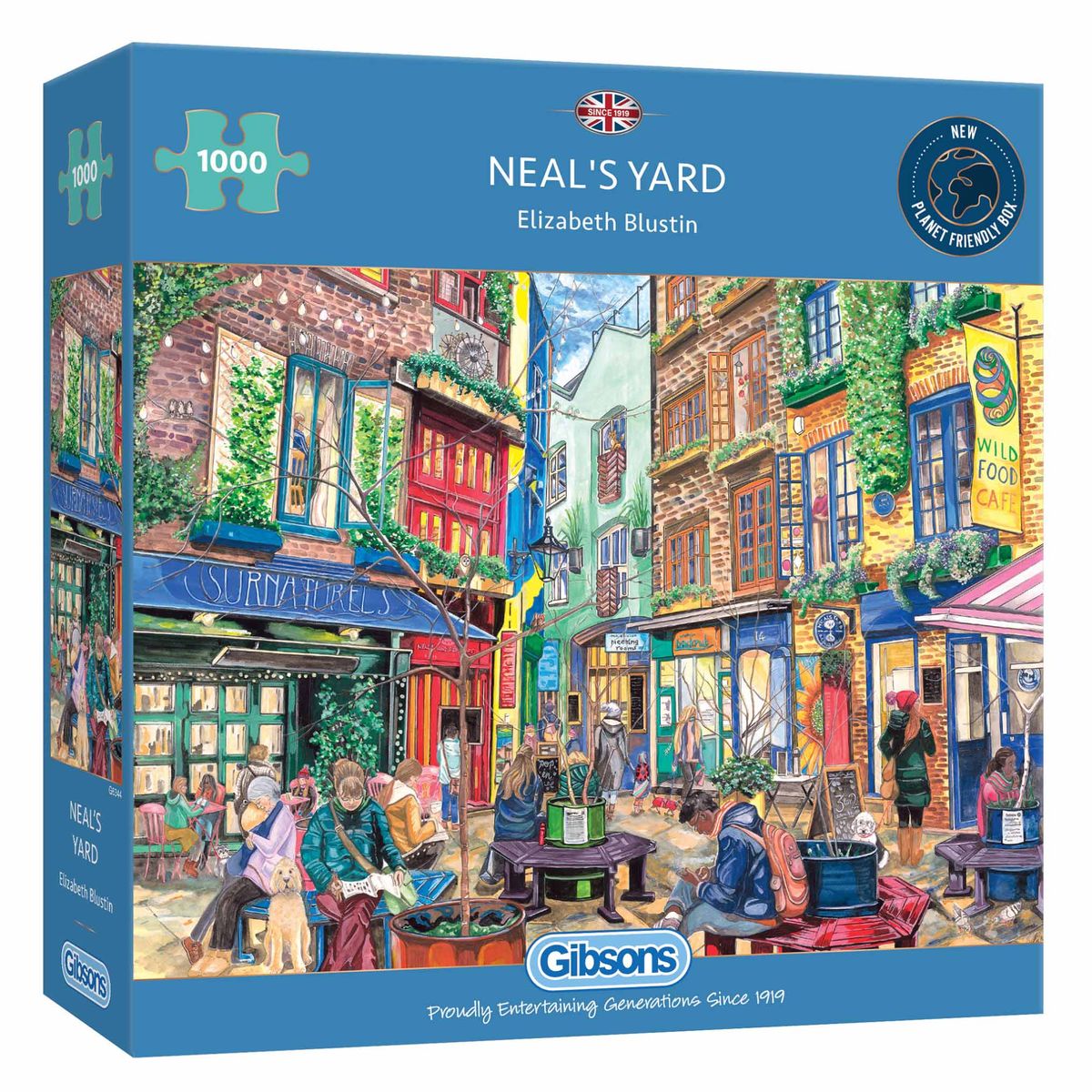Gibsons – A Dog's Life – Set Di 4 Puzzle Da 500 Pezzi – Scene Stagionali Con Cani – Realizzati Con Cartone Riciclato – Prodotto Nel Regno Unito/UE