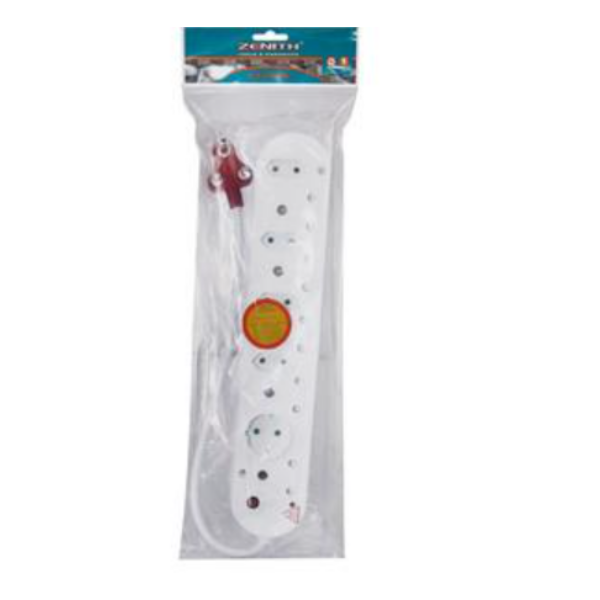 Zenith - 16 Amps 10 Way Surge Protection Multiplug With Cord