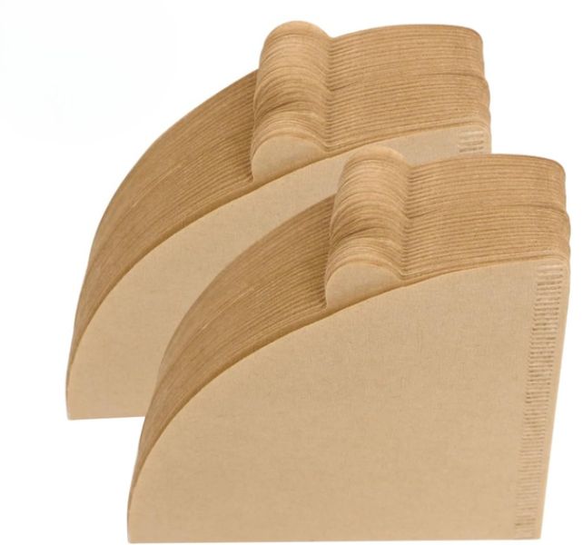 Disposable coffee filter paper, fan-shaped drip type 100 pieces