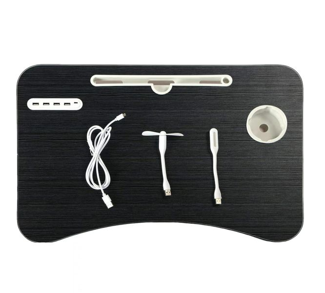 Multi-Purpose Foldable Laptop Table With Usb Por image