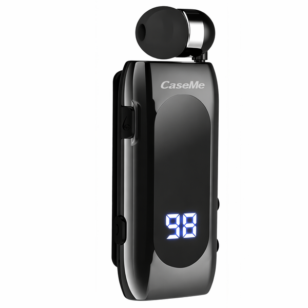 Caseme Bluetooth 5.0 Retractable Headset W/ Noise Cancelling Mic 20h