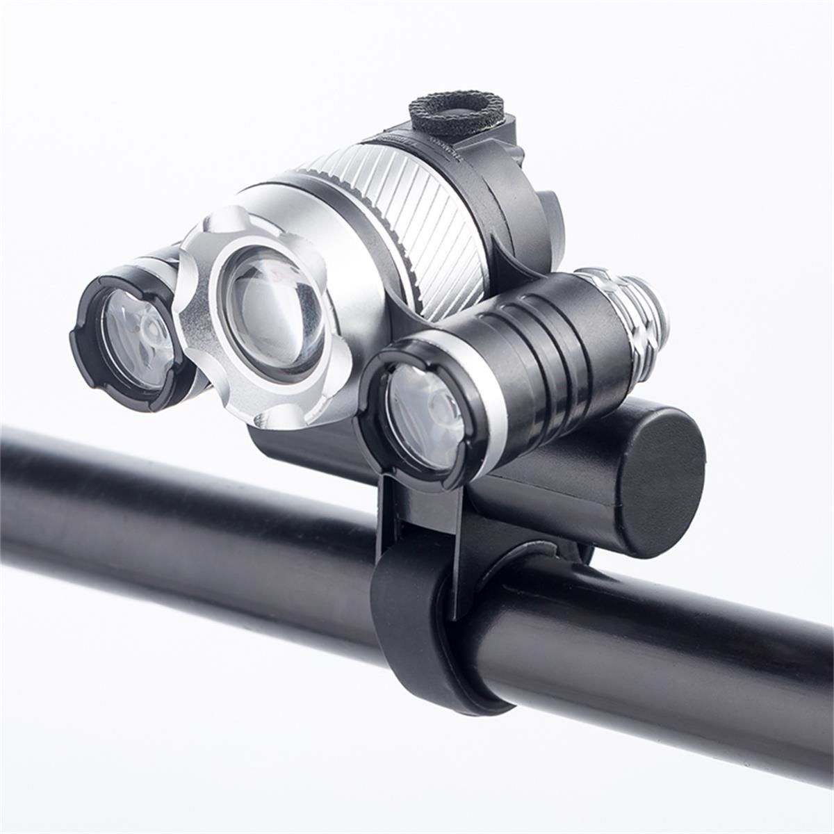 Rechargeable Bicycle LED Lamp Bike Lights For Night Riding - 5W - Black