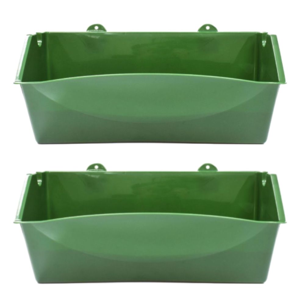 Garden Reinforced Wall Mounted Pot Plant Set of 2 (24.5x13.5x11cm