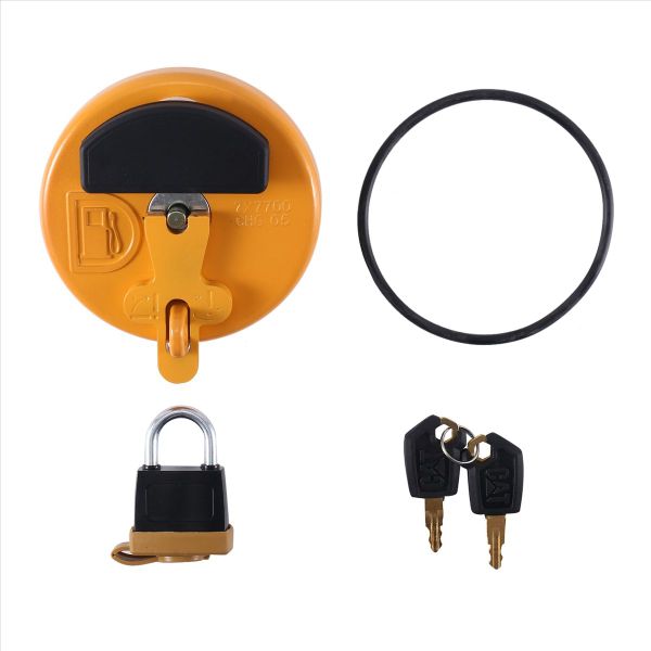 Fuel Tank Cap with Padlock 7x7700 for Caterpillar Compatible with Universal