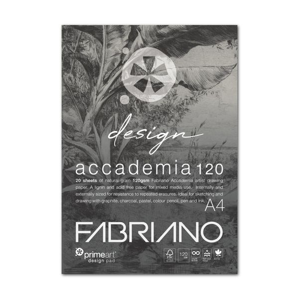 Prime Art Fabriano Design Pad 120gsm A4 20 sheets