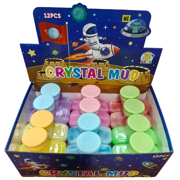 Milky Star Crystal Mud Slime - 12 Pack