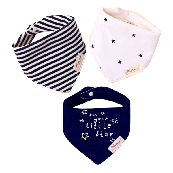 Baby Bandana Bibs - 3Piece