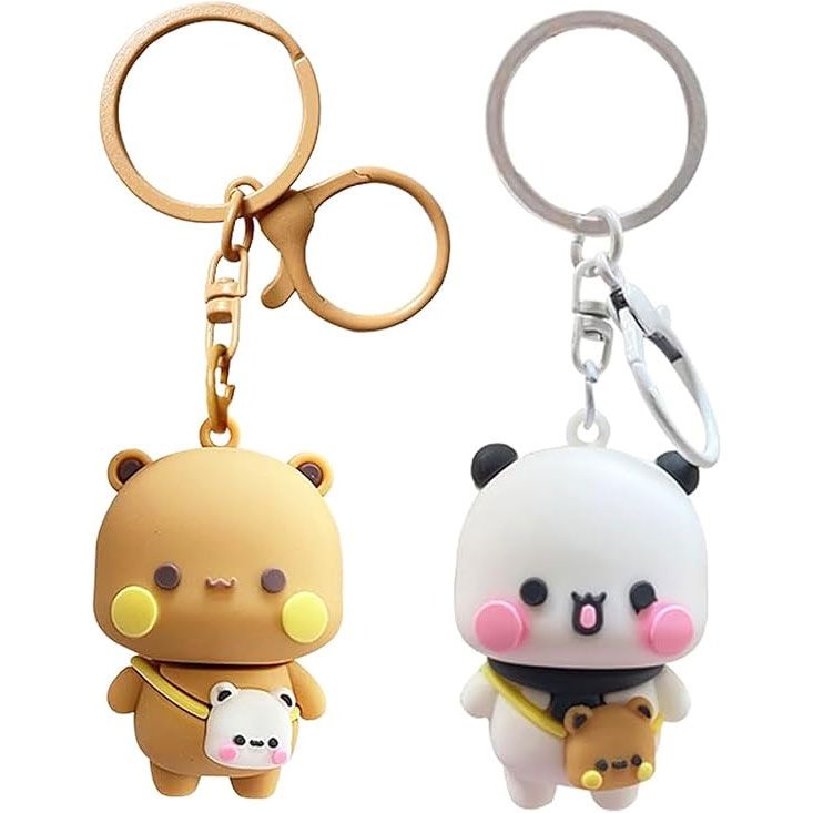 2 Cute keychains, suitable for handbag and car key accessories