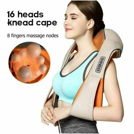 Shiatsu Pillow Massager with Heat Deep Kneading for Shoulder, Neck