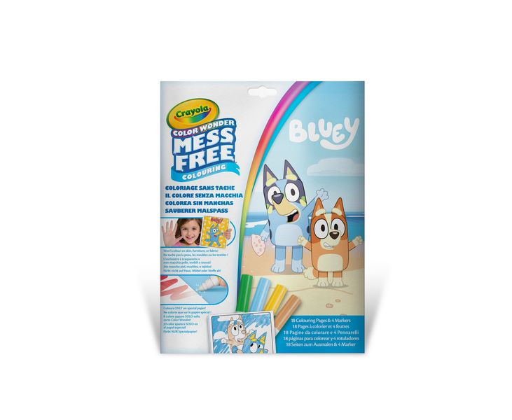 Crayola Color Wonder Set Bluey, Foldelope, 4 Mini