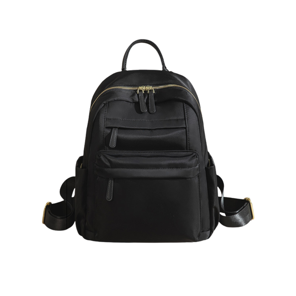 Black Lightweight Oxford Cloth Backpack Purse Hand Bag for Women