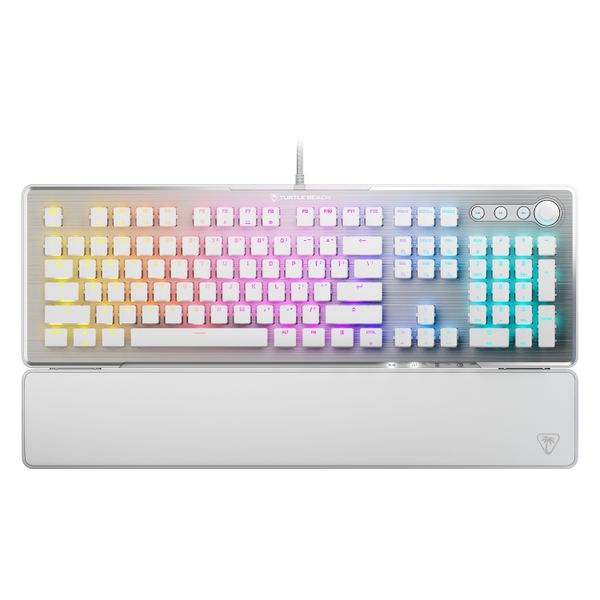 Turtle Beach Vulcan II Linear Wired Gaming Keyboard US Layout White