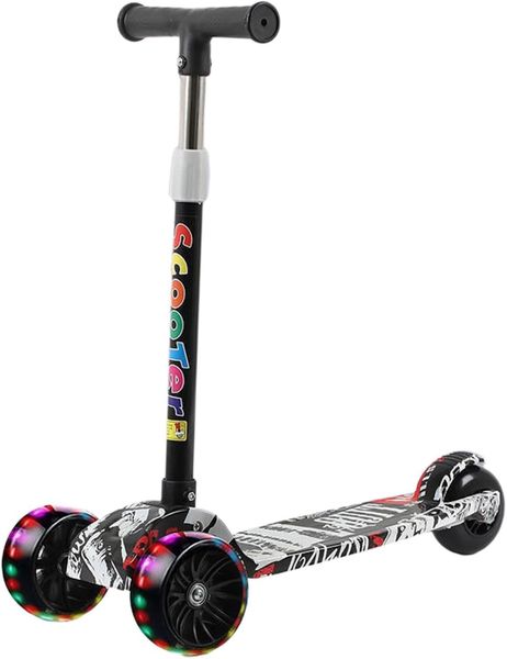 Kids Light-up LED 3 Wheel Kick Scooter - Foldable