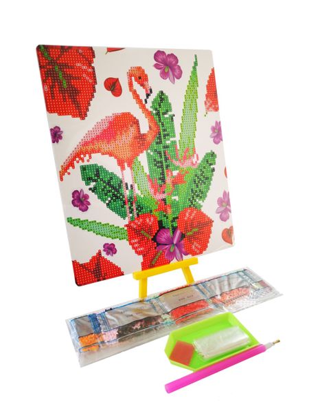 Diamond Painting Flamingo &amp; Plant