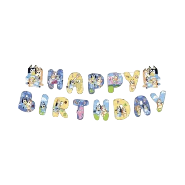 Ultimate Bluey Happy Birthday Banner
