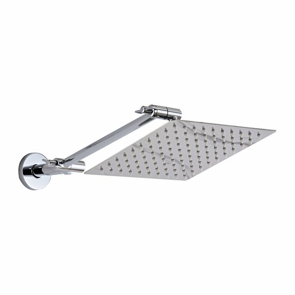 Angle adjustable shower head kit 8"S Chrome