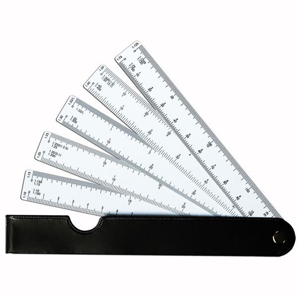 Interior design fan-shaped drawing multi-purpose clothing ruler