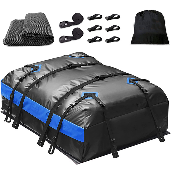 Waterproof Car Roof Cargo Luggage Carrier Bag 600D Sunscreen Car Roof Bag
