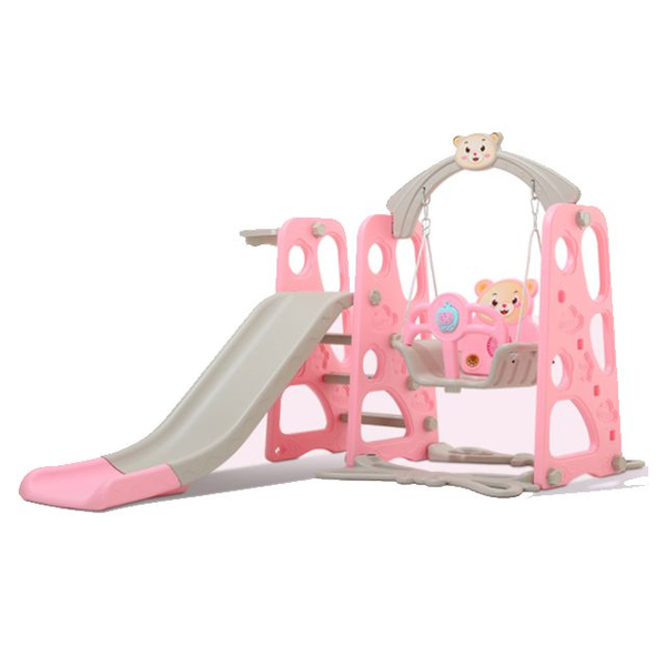 3-in-1 Swing Slide Climb Kids Activity Play Set - Pink