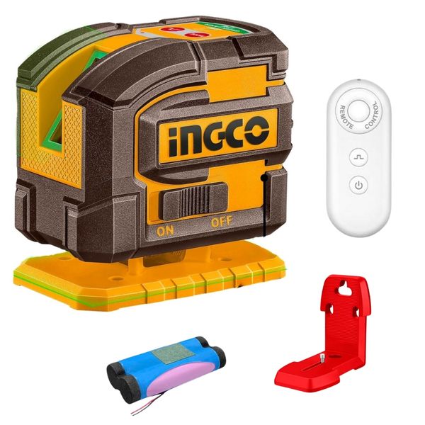 Ingco - Self-Leveling Laser Level with Beams - Remote Control / 0-35m