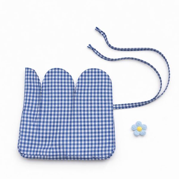 Canvas Drawstring Storage Bag with Detachable Flower Pin