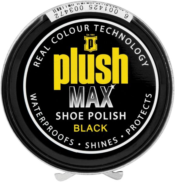 Plush Max Shoe Polish Black 50ml