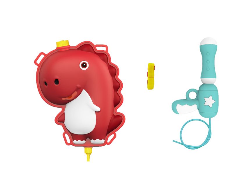 Dinosaur Red Water Gun Back Pack