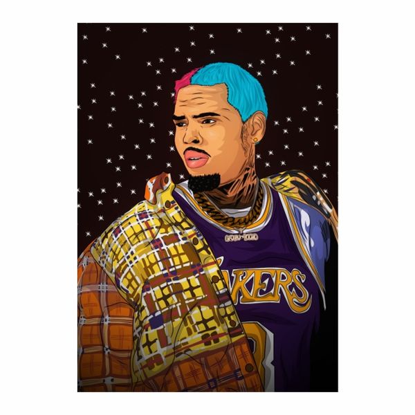 Chris Brown Lakers - A1 Poster