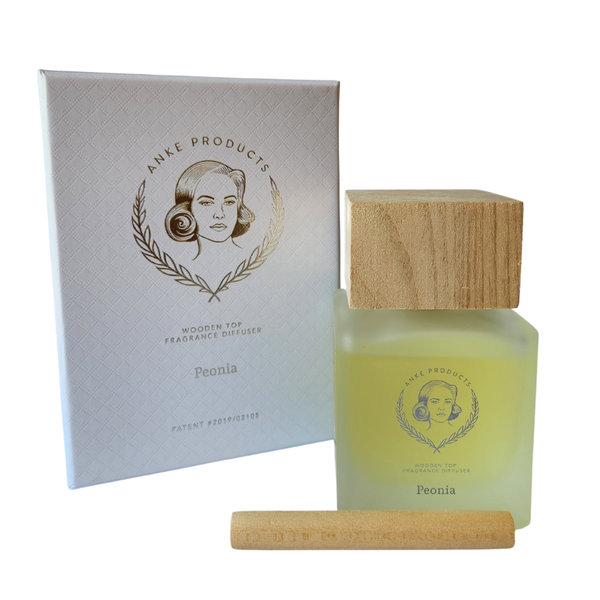 Anke Products - Peonia Wooden Top Diffuser Gift Box