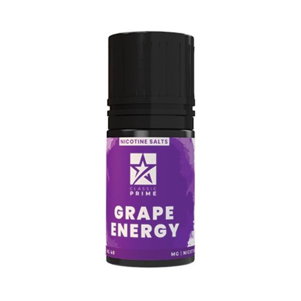 30ml Prime Classic Salts Vape Juice - Grape Energy - 35mg