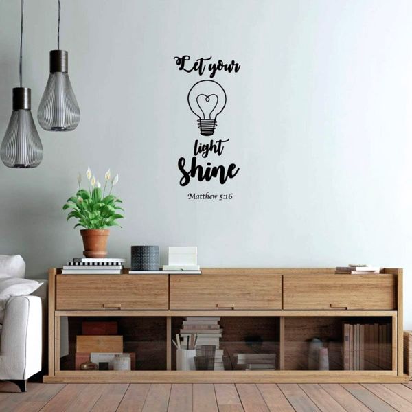 Imaging Architects Let Your Light Shine Matt. 5:16 Wall Decal