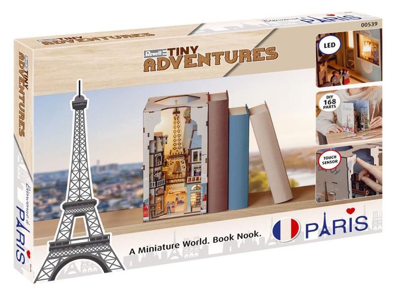 Revell Tiny Adventures Paris DIY Book Nook with LEDs