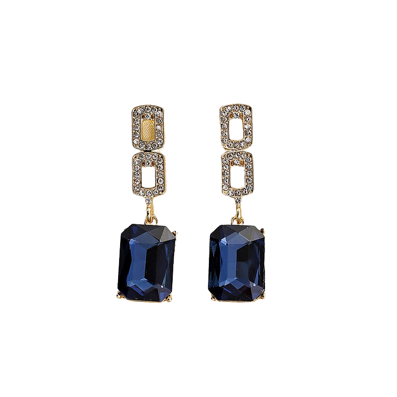 Elegant Geometric Shape Earrings - Blue | Shop Today. Get it Tomorrow ...