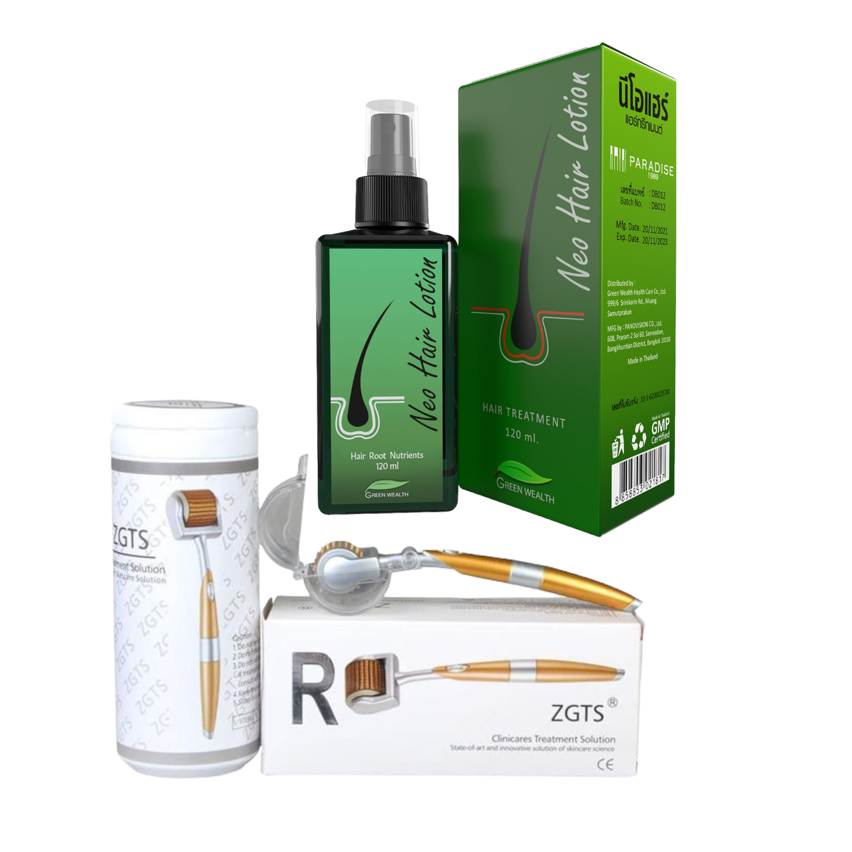 Neo Hair Lotion 120ml with ZGTS Clinicare Derma Roller Set by Parisetc |  Buy Online in South Africa | takealot.com