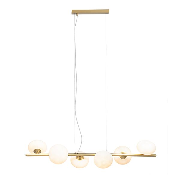 The Lighting Warehouse - Pendant Kanji 6 Light Gold