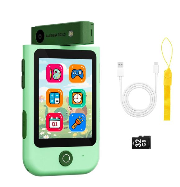 Kids Smart Phone, Toddler Learning Toy with Rotating Camera, Story Phones
