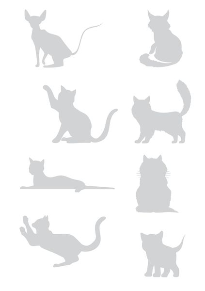 Frosted Vinyl Stickers - Cats - Decal - Art - Decor