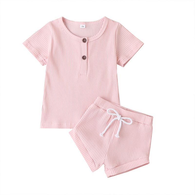 Baby Girl Ribbed Summer Set Pink Shop Today. Get it Tomorrow!