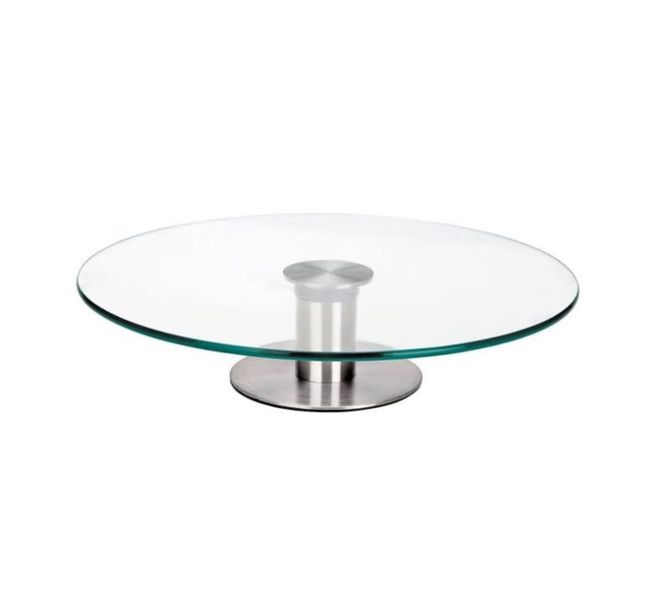 Glass Lazy Susan with Stand 35cm