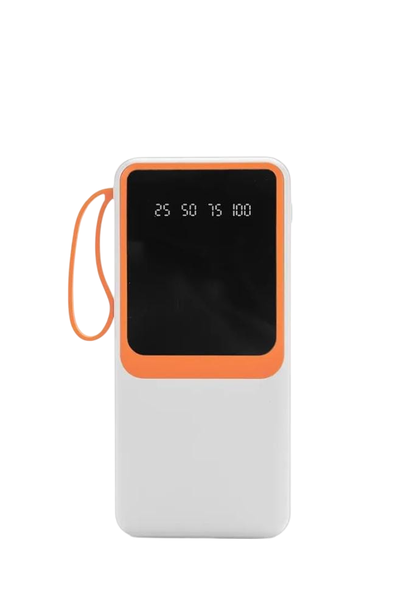20000mAh Power Bank with Display Portable Mobile Charger for Phones White