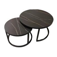 Luxury Coffee Table Modern Round Nesting Coffee Table Sets for Living Room