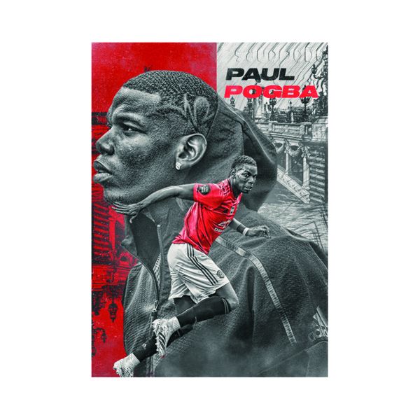 Paul Pogba Red - A1 poster