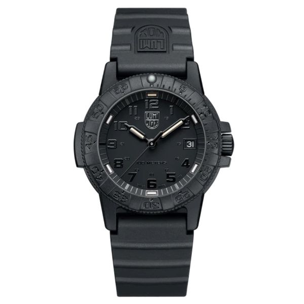 Luminox-Leatherback Sea Turtle Black Rubber Mens Watch-XS.0301.BO.L