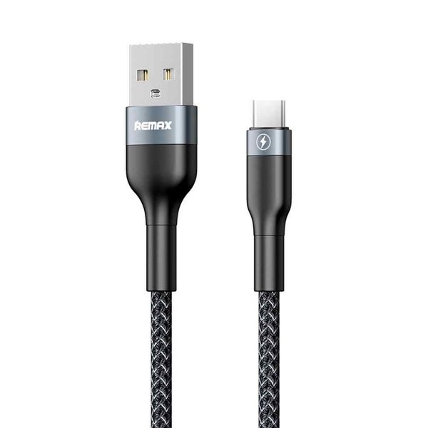1m 2.4A USB to Type C Data Cable - Black
