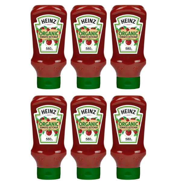 1/2 Case Heinz Organic Tomato Ketchup (6 x 580g) Buy Online in South