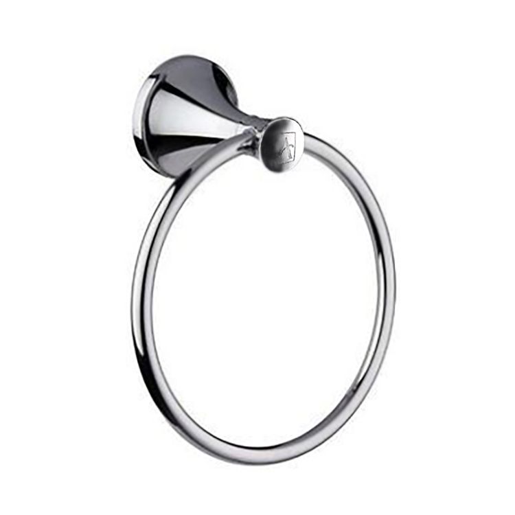 Kirk Aqua Royal Towel Ring Made From Zinc In A Chrome Plated Finish