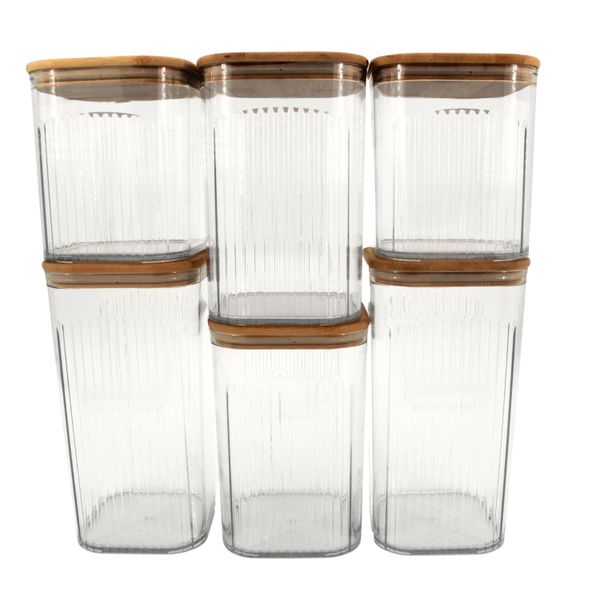 Minhaj Homeware - Food Storage Container 6piece Set ZH-109989/6