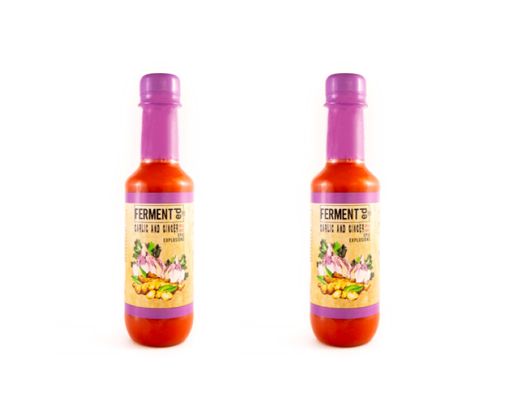 Fermented Garlic &amp; Ginger Chilli Sauce Epic Explosions Pack of 2 x 250ml