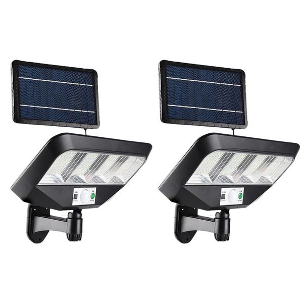 Set of 2 Outdoor Intelligent Remote Control 50W LED Solar Light AB-TA115